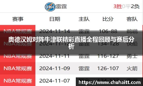 奥德汉姆对阵牛津联精彩直播全程回顾与赛后分析